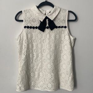 Karl Lagerfeld lace short sleeve shirt